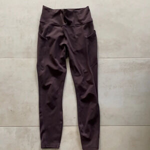 Fabletics Women's PureLuxe Plum Purple Athletic Crop Leggings Sz S